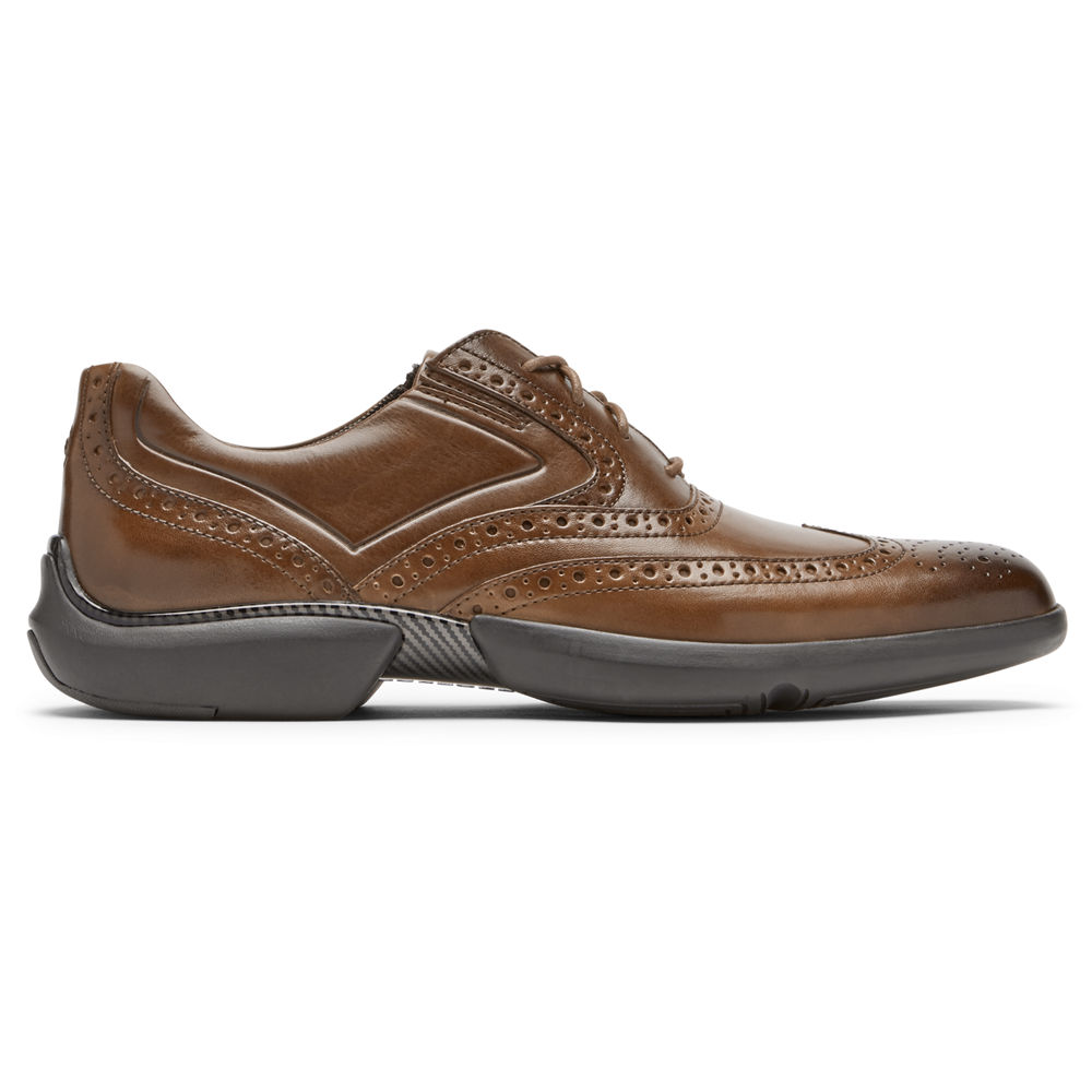 Rockport Mens Total Motion Advance Wingtip - Lace Up Brown - ITZ560847